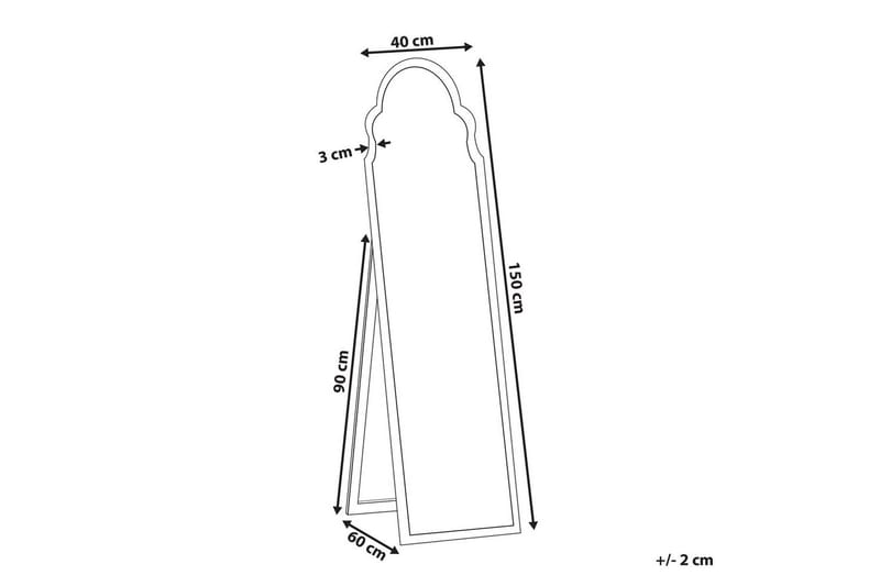 Golvspegel Chatillon Svart - Svart - Inredning - Spegel - Golvspegel