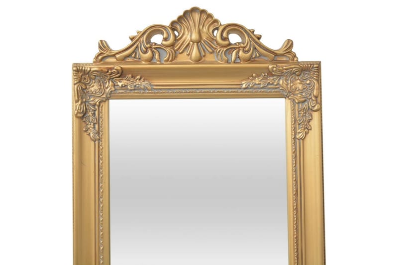 Fristående spegel i barockstil 160x40 cm guld - Guld - Golvspegel - Helkroppsspegel