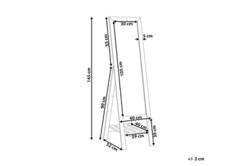 Golvspegel med hylla Luisant - Inredning - Spegel - Golvspegel