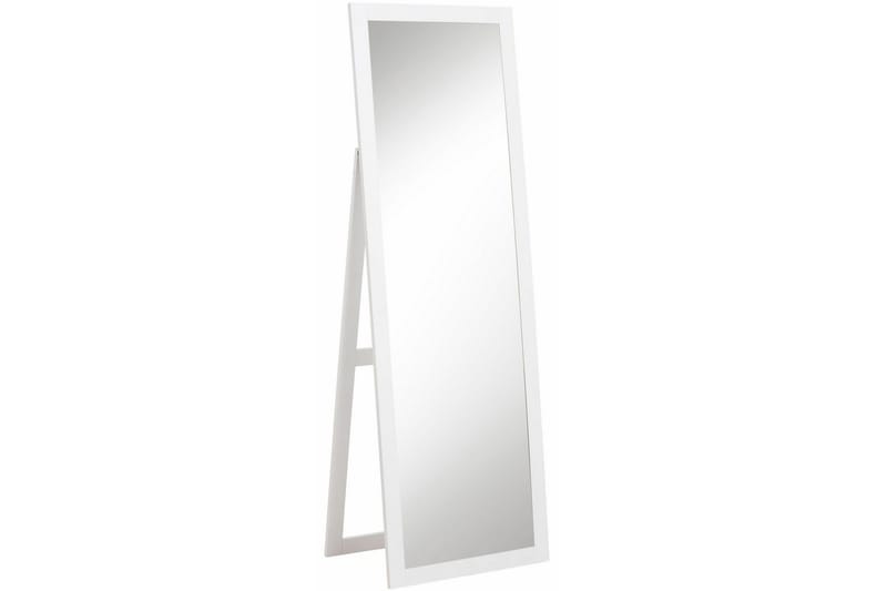 Spegel Akaja 60 cm - Vit|Brun - Golvspegel - Helkroppsspegel