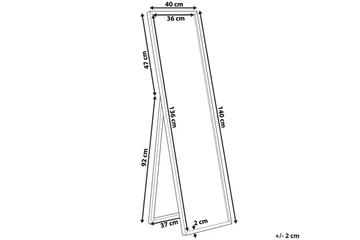 Golvspegel Torcy Silver - Silver - Inredning - Spegel - Golvspegel