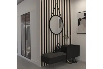 Grace Vägghängd Spegel 60 cm - Svart - Inredning - Spegel - Hallspegel