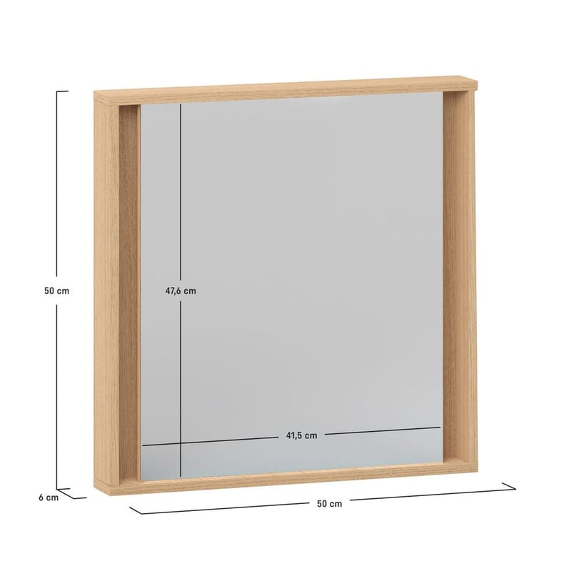 Hängande Spegel 4 You Fresh 50 cm - Ek - Inredning - Spegel - Hallspegel
