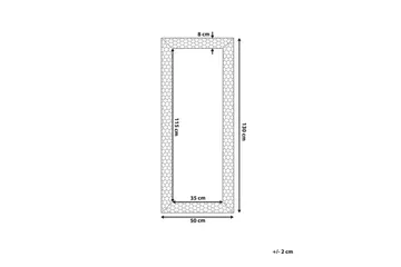 Claverton Spegel 50x130 cm - Guld - Inredning - Spegel - Hallspegel