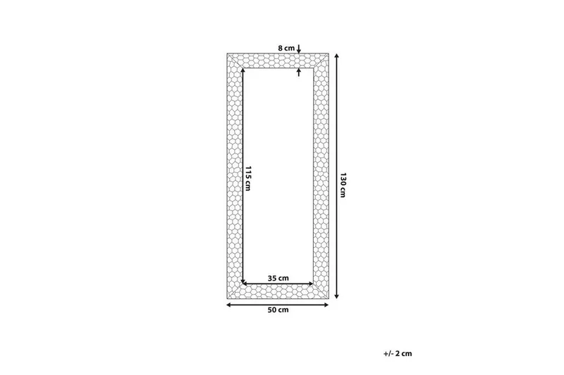 Claverton Spegel 50x130 cm - Guld - Inredning - Spegel - Hallspegel