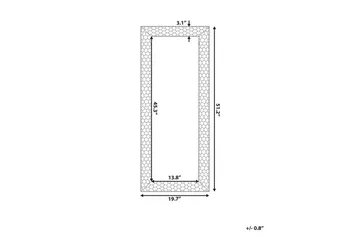 Claverton Spegel 50x130 cm - Guld - Inredning - Spegel - Hallspegel