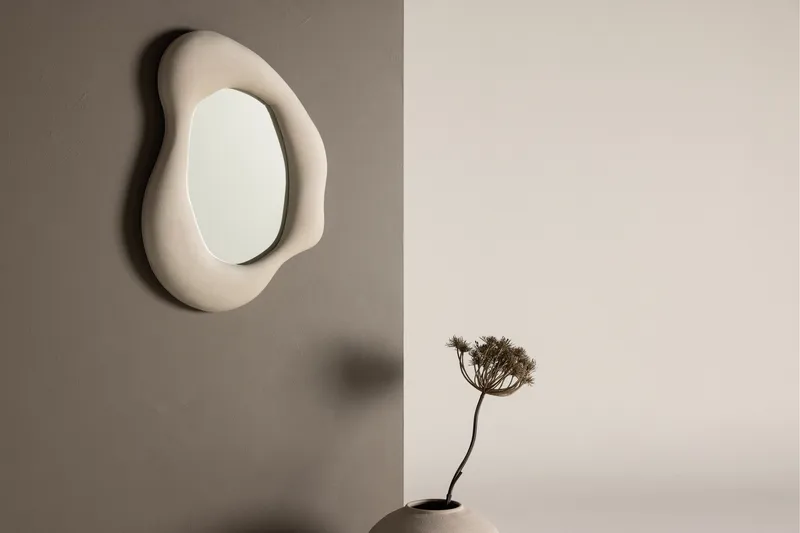 Louisville Vägghängd Spegel 49x70 cm - Beige - Inredning - Spegel - Hallspegel