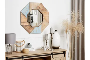 Mirio Spegel 77x77 cm - Mörkt Trä - Inredning - Spegel - Hallspegel