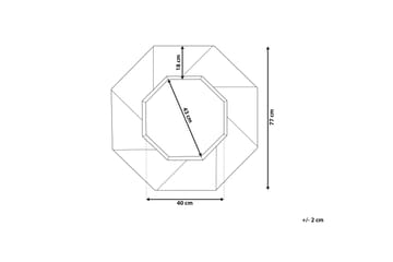 Mirio Spegel 77x77 cm - Mörkt Trä - Inredning - Spegel - Hallspegel