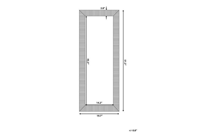 Nauetta Spegel 50x130 cm - Silver - Inredning - Spegel - Hallspegel