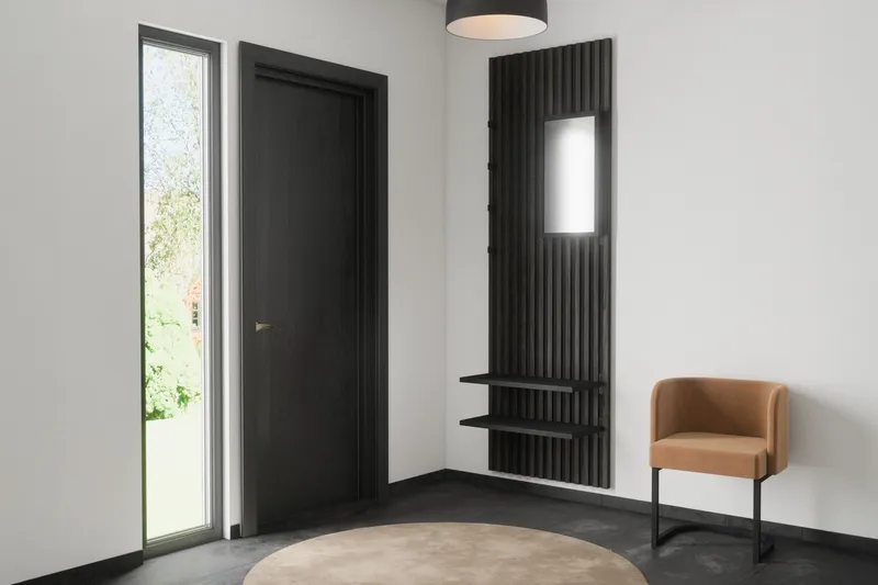 Nimes Vägghängd Spegel 35x72,5 cm - Svart - Inredning - Spegel - Hallspegel