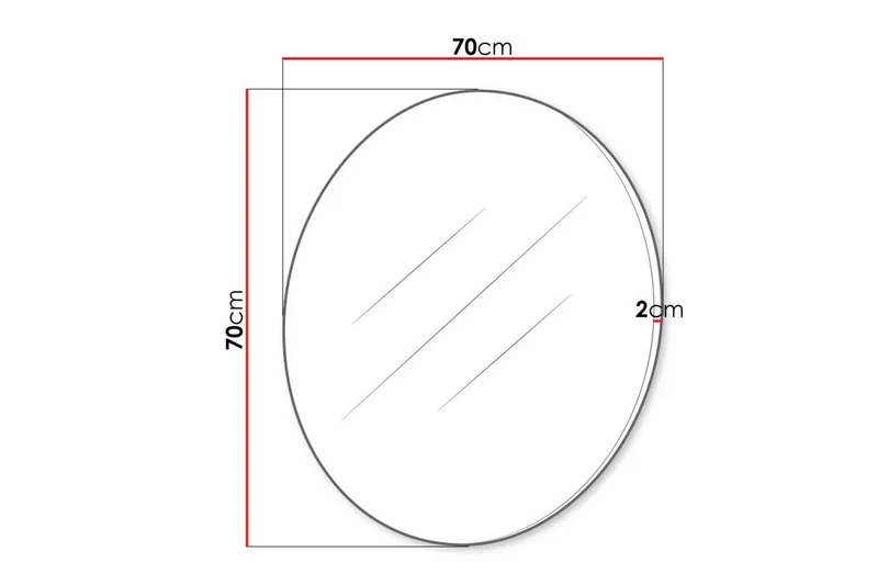 Staffin Vägghängd Spegel - Svart - Inredning - Spegel - Hallspegel