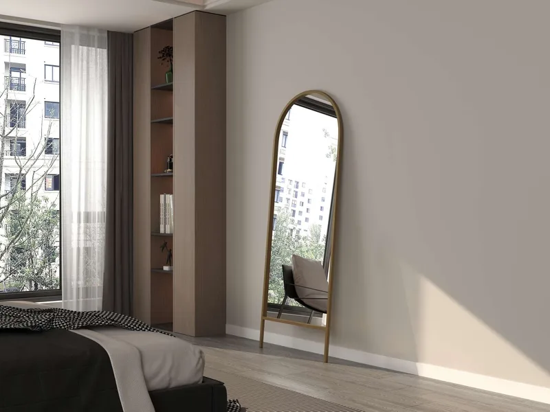 Halor Golvspegel 70x180 cm - Guld - Inredning - Spegel - Golvspegel