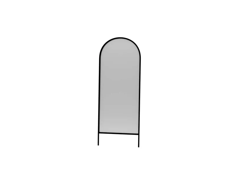 Halor Golvspegel 70x180 cm, Svart