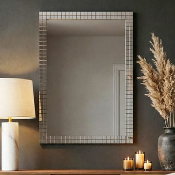 Junilo Väggspegel 60 cm - Silver och svart - Inredning - Spegel - Hallspegel