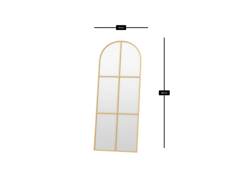 Kavor Golvspegel 70x180 cm - Guld - Inredning - Spegel - Golvspegel