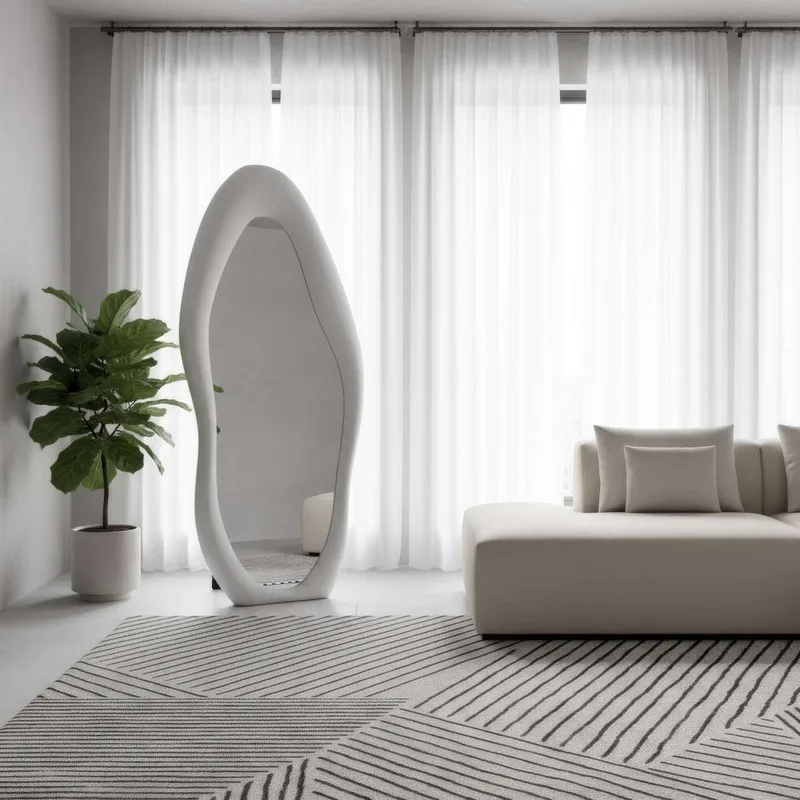 Kuro Golvspegel 70x165 cm - Krämvit - Inredning - Spegel - Golvspegel