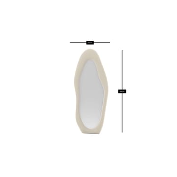 Kuro Golvspegel 70x165 cm - Krämvit - Inredning - Spegel - Golvspegel