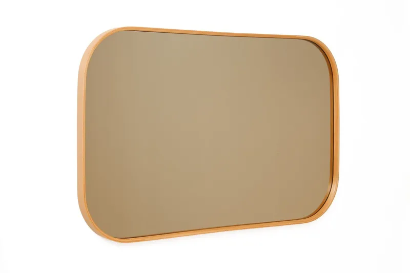 Lenvor Dekorativ spegel 70x50x4 cm - Ek - Inredning - Spegel - Hallspegel