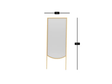 Linor Golvspegel 70x180 cm - Guld - Inredning - Spegel - Golvspegel