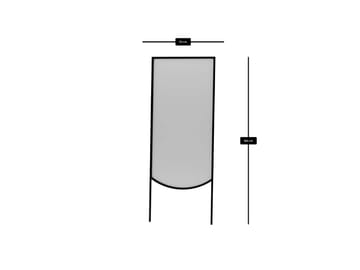 Linor Golvspegel 70x180 cm - Svart - Inredning - Spegel - Golvspegel