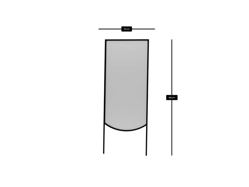 Linor Golvspegel 70x180 cm - Svart - Inredning - Spegel - Golvspegel