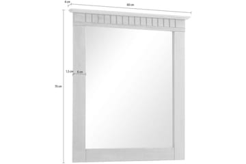 Lisa Vägghängd Spegel Rectangulär 60x70 cm - Natur - Inredning - Spegel - Hallspegel
