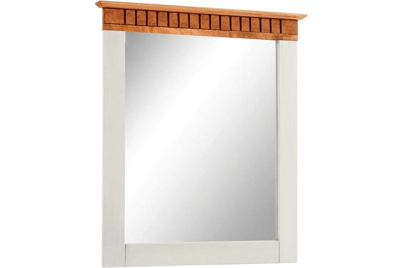 Lisa Vägghängd Spegel Rectangulär 60x70 cm, Vit