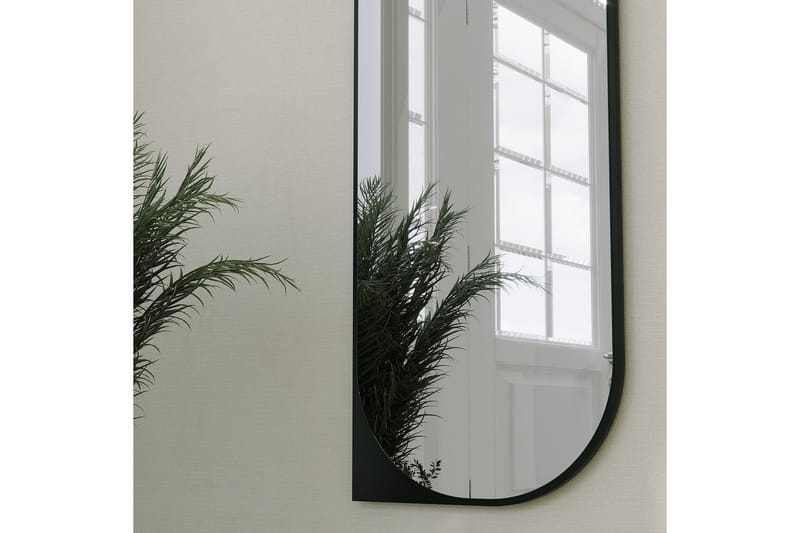 Livi Vägghängd Spegel Oval 52 cm - Svart - Inredning - Spegel - Hallspegel