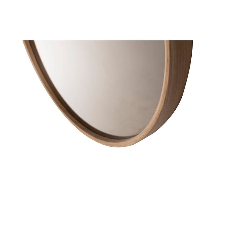 Lorys Vägghängd Spegel Oval 45 cm - Brun/Vit - Inredning - Spegel - Hallspegel