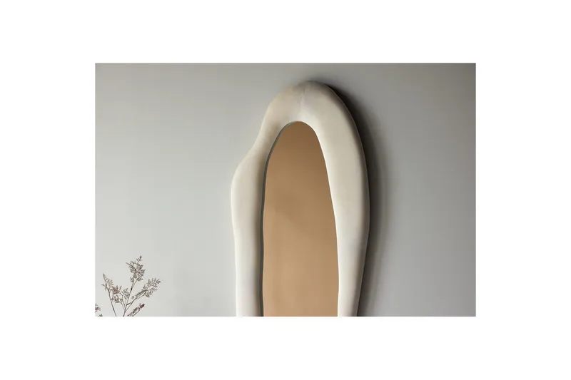 Louiseville Glaspanel - Beige - Inredning - Spegel - Hallspegel