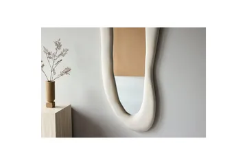 Louiseville Glaspanel - Beige - Inredning - Spegel - Hallspegel