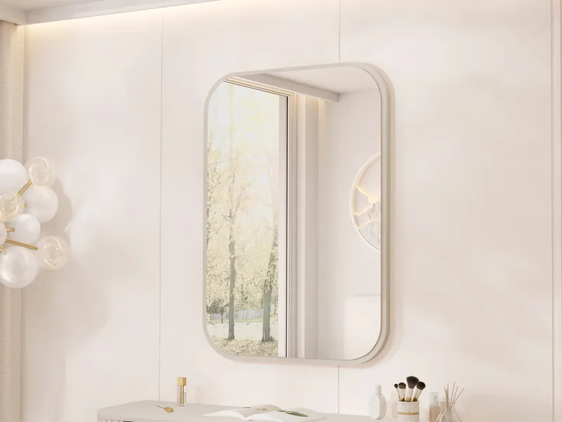 Maggio Vägghängd spegel 68 cm - beige - Inredning - Spegel - Hallspegel