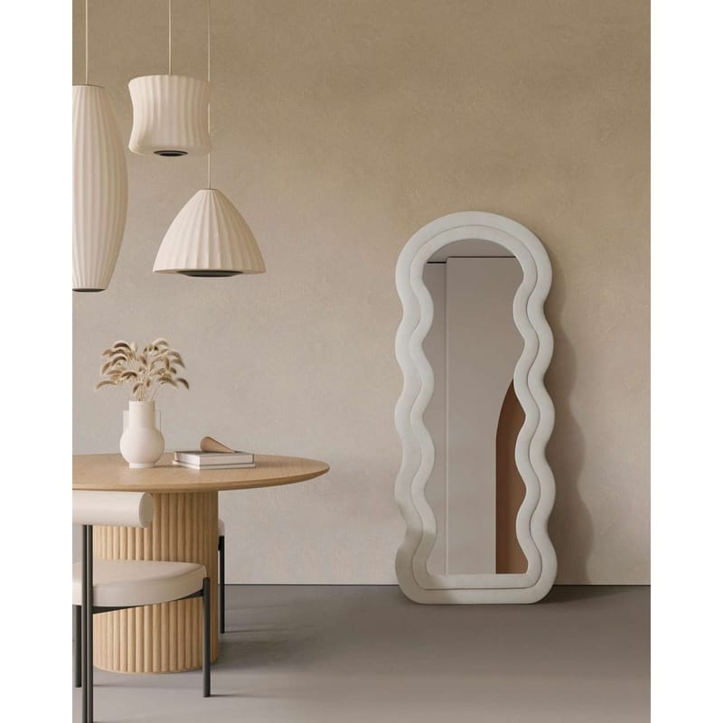 Mijara Golvspegel 65x170 cm - Krämvit - Inredning - Spegel - Golvspegel