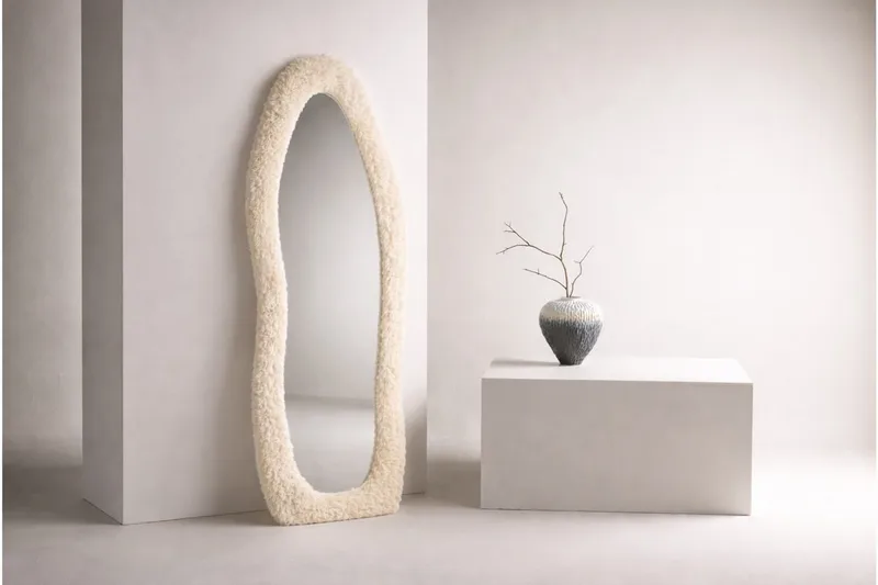 Mirza Stor spegel 160 cm, beige