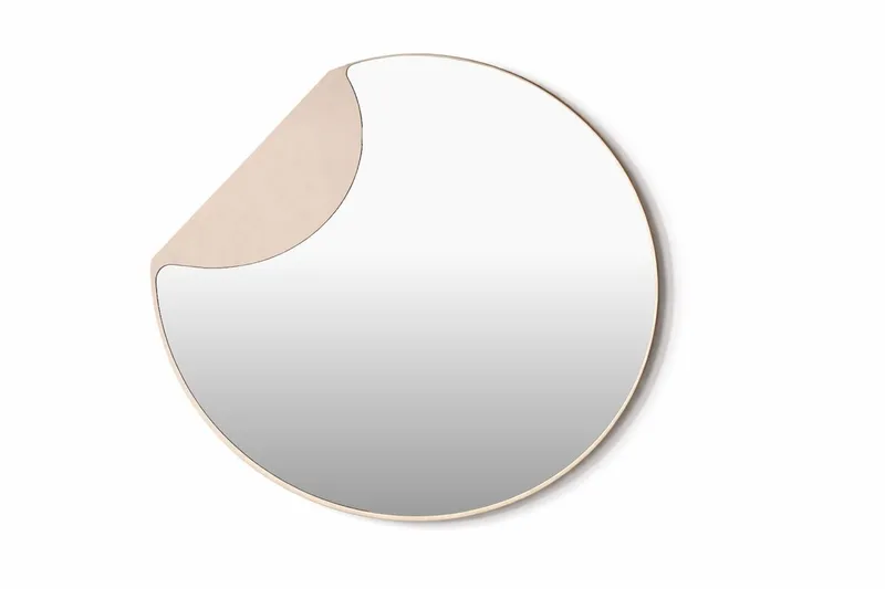 Mui Liten spegel 80 cm - beige - Inredning - Spegel - Hallspegel