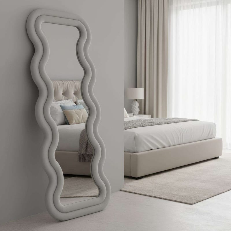 Muli Golvspegel 65x170 cm - Krämvit - Inredning - Spegel - Golvspegel