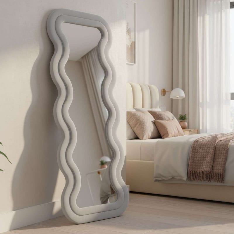 Muli Golvspegel 65x170 cm - Krämvit - Inredning - Spegel - Golvspegel