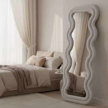 Muli Golvspegel 65x170 cm - Krämvit - Inredning - Spegel - Golvspegel
