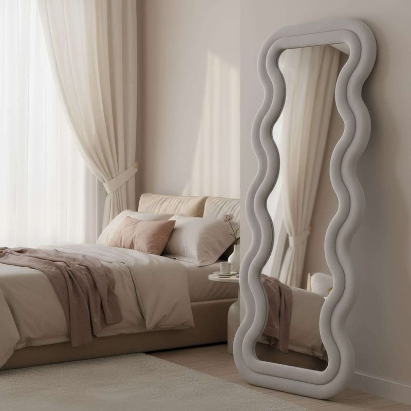 Muli Golvspegel 65x170 cm - Krämvit - Inredning - Spegel - Golvspegel