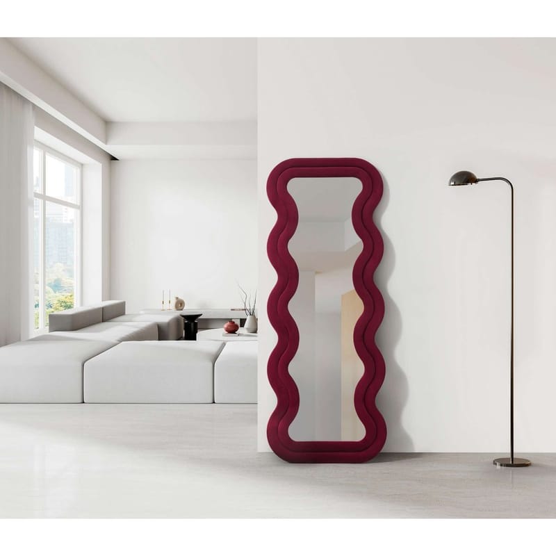 Muli Golvspegel 65x170 cm - Vinröd - Inredning - Spegel - Golvspegel