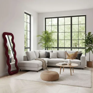 Muli Golvspegel 65x170 cm - Vinröd - Inredning - Spegel - Golvspegel