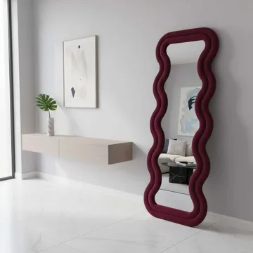 Muli Golvspegel 65x170 cm - Vinröd - Inredning - Spegel - Golvspegel