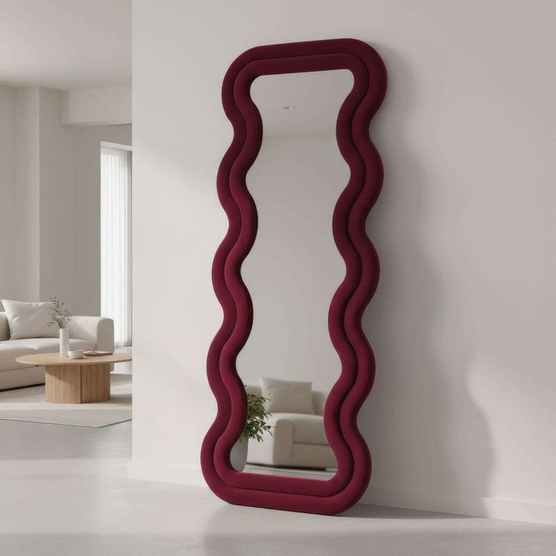 Muli Golvspegel 65x170 cm - Vinröd - Inredning - Spegel - Golvspegel