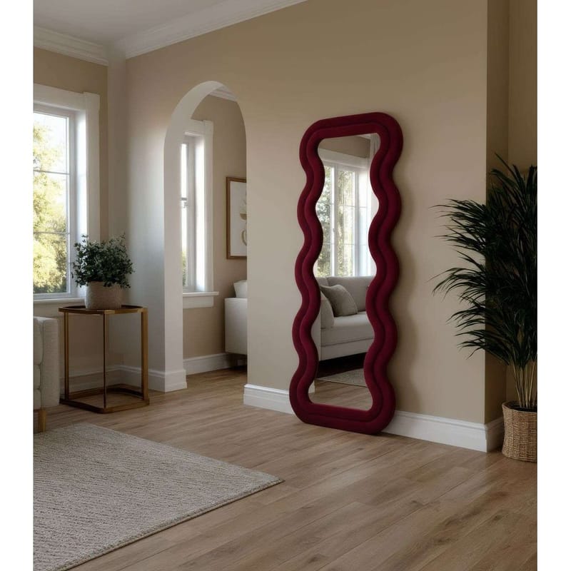 Muli Golvspegel 65x170 cm - Vinröd - Inredning - Spegel - Golvspegel