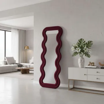 Muli Golvspegel 65x170 cm - Vinröd - Inredning - Spegel - Golvspegel