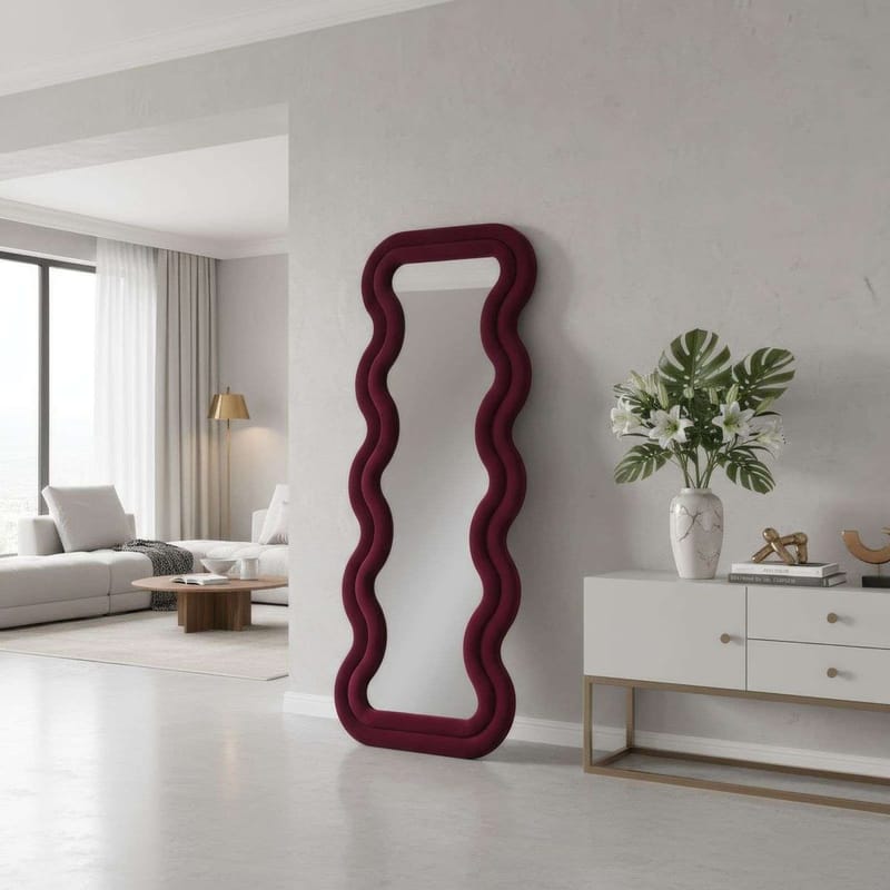 Muli Golvspegel 65x170 cm - Vinröd - Inredning - Spegel - Golvspegel