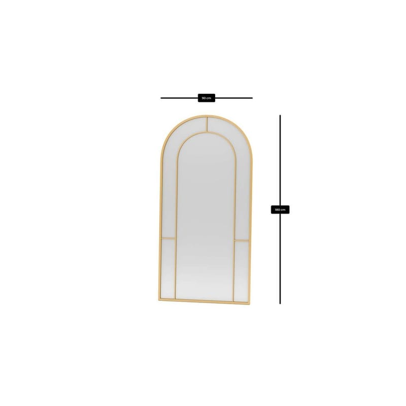 Navricon Golvspegel 90x180 cm - Guld - Inredning - Spegel - Golvspegel