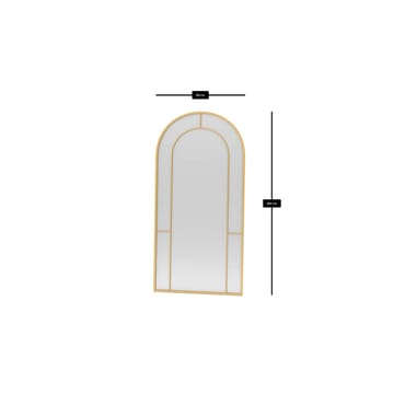 Navricon Golvspegel 90x180 cm - Guld - Inredning - Spegel - Golvspegel