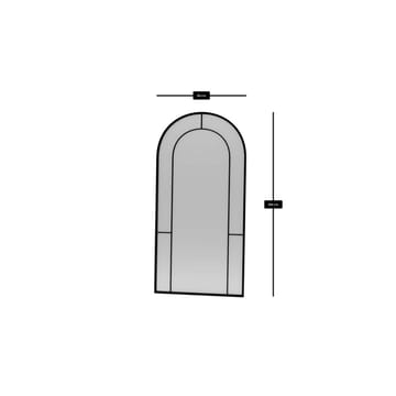 Navricon Golvspegel 90x180 cm - Svart - Inredning - Spegel - Golvspegel